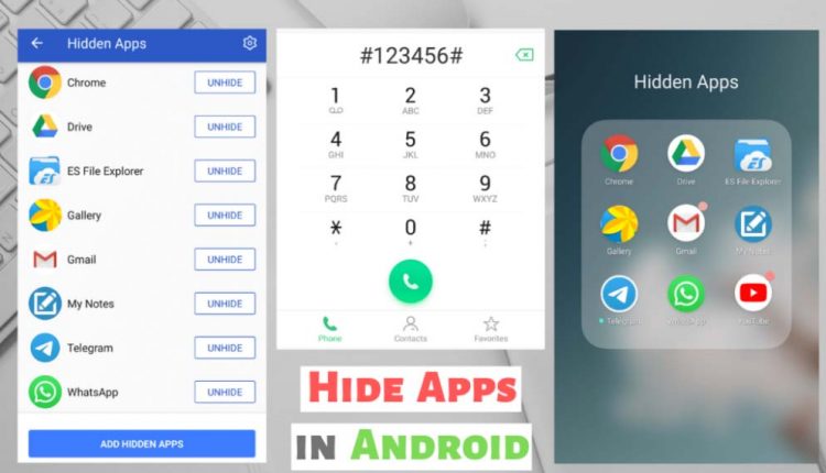 How to hide apps on android without rooting
