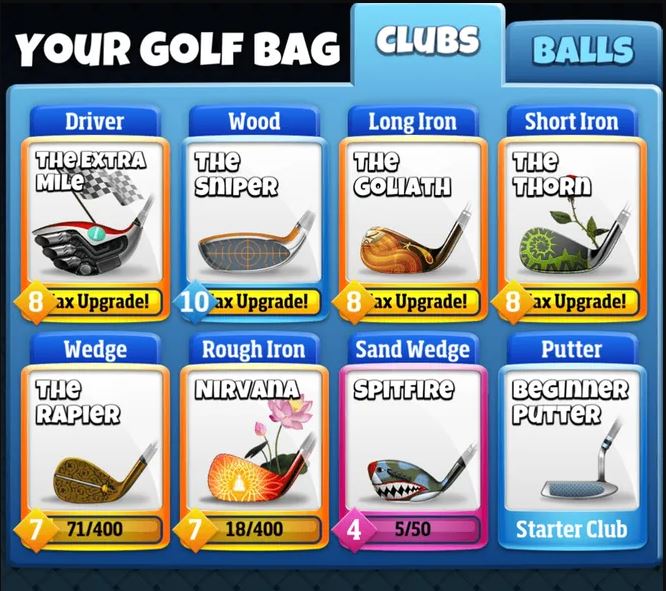 GET THESE CLUBS IN GOLF CLASH UPGRADING GUIDE