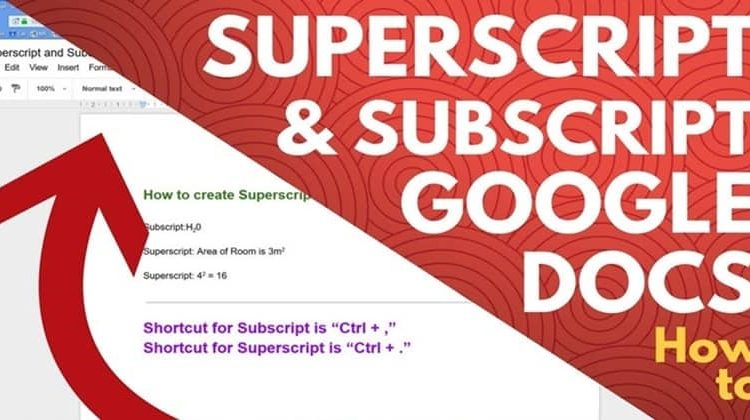 How To Make Text Subscript And Superscript In Google Docs
