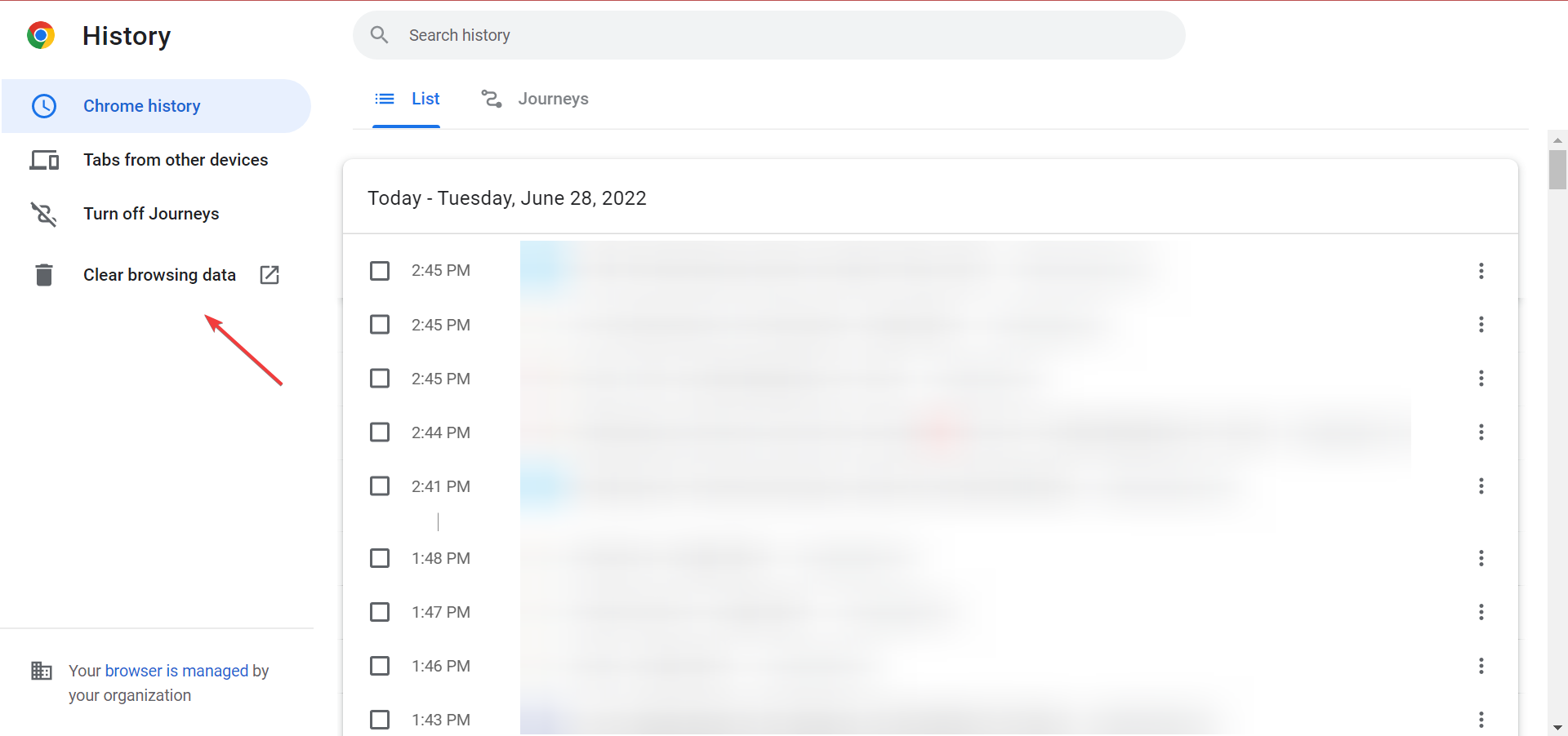 Clear browsing data to fix roblox update error