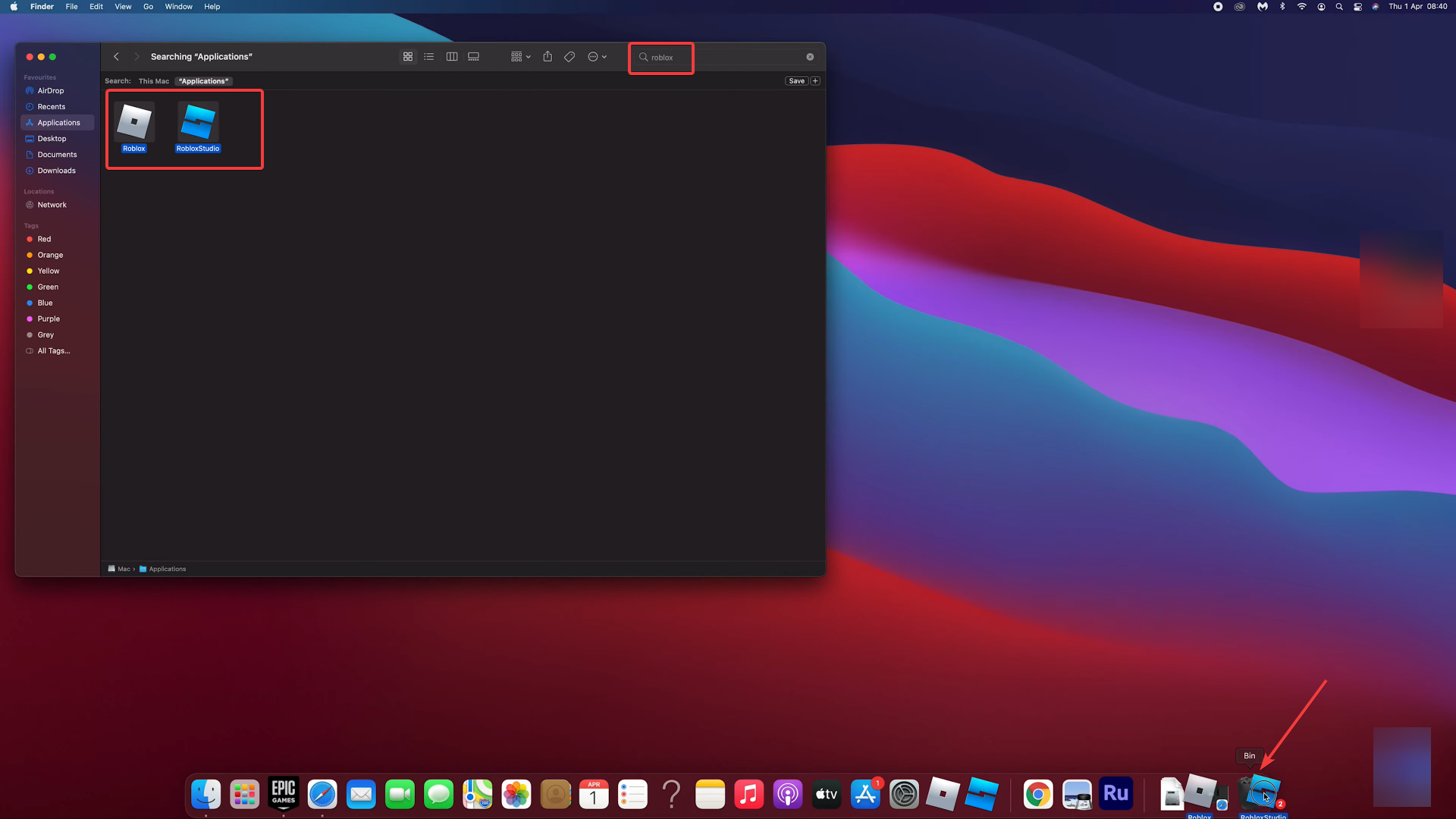 Delete to fix roblox update error